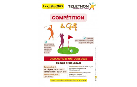COUPE DU TELETHON A HOULGATE LE 26 OCTOBRE